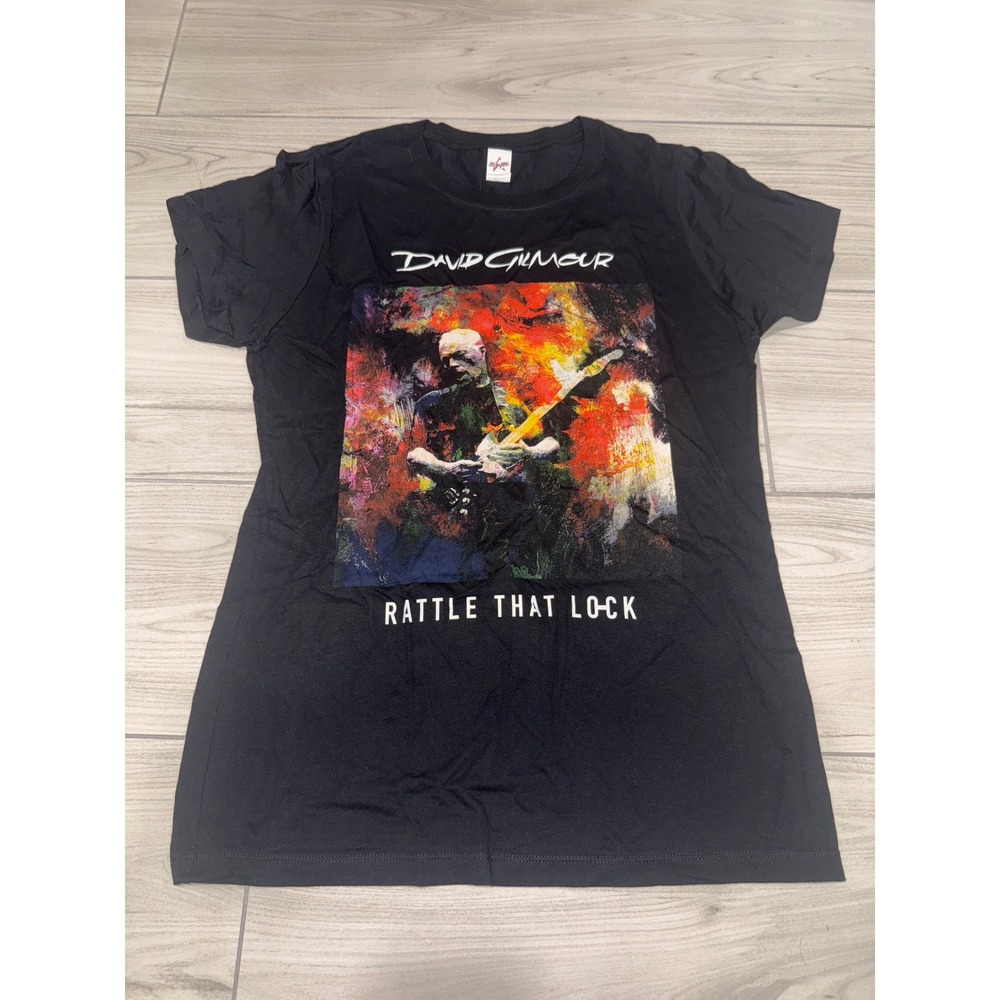 David Gilmour Rattle That Lock Live 2016 Tour Shirt Mens Large Black Startee Tee